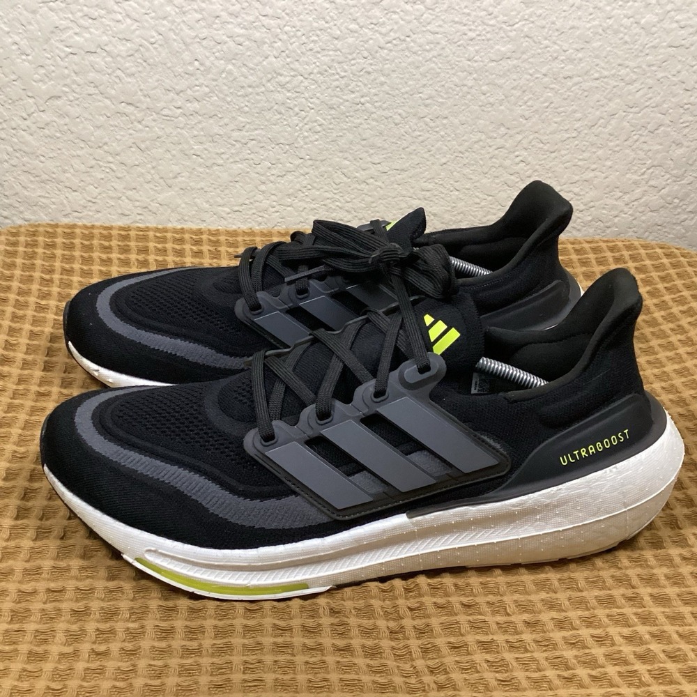 Adidas Ultraboost Light Shoes Mens Size 13 Black Running Sneakers HQ6339 Gym
